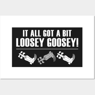 "It All Got A Bit Loosey Goosey!" Funny F1 Design Posters and Art